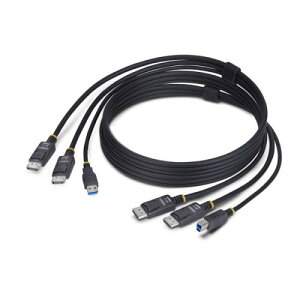 StarTech.com DDU1226-KVM-CABLE KVMP[u/1.8m/fADisplayPort + USB Type-A  B/4K60Hz/PCؑ֊p