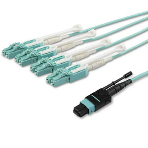 StarTech.com MPO8LCPL5M ���t�@�C�o�[�P�[�u��/OM3 �}���`���[�h/5m/MTP-4xLC/8�c/�f���v���b�N�X/MPO/�I�v�e�B�J���P�[�u��