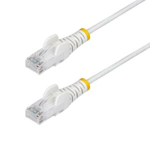 StarTech.com N6PAT300CMWHS CAT6 LAN�P�[�u��/�X����/3m/�z���C�g/PoE/�X�i�b�O���X/����/�J�e�S��6 �C�[�T�l�b�g�P�[�u��