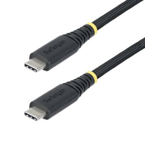 StarTech.com S2CEPR3M-USB-CABLE USB-C�P�[�u��/3m/USB 2.0/Type-C/240W 5A/USB-IF/�u���b�N/�����[�d �f�[�^�]��