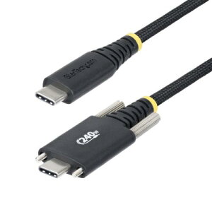 StarTech.com S2CEPR3M-USBSL-CABLE USB-C�P�[�u��/�p�l���}�E���g/3m/USB 2.0/Type-C/240W 5A PD/USB-IF/�����[�d