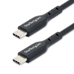 StarTech.com USB2CC2MNC USB-C[dP[u/2m/USB 2.0/60W 3A/USB PD 2.0/ubN/Type-C [dR[h