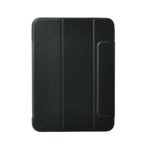 ELECOM TB-A25RWVFCBK iPad 11�C���`(A16)/10.9�C���`(��10����)/�t���b�v�P�[�X/���^�y��/�w�ʃN���A/�t���[���J���[/�u���b�N