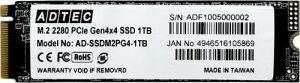 ADTEC AD-SSDM2PG4-1TB 3D NAND SSD M.2 NVMe PCIe Gen4x4(2280) AD-SSDM2PG4 1TB