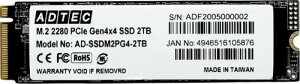 ADTEC AD-SSDM2PG4-2TB 3D NAND SSD M.2 NVMe PCIe Gen4x4(2280) AD-SSDM2PG4 2TB