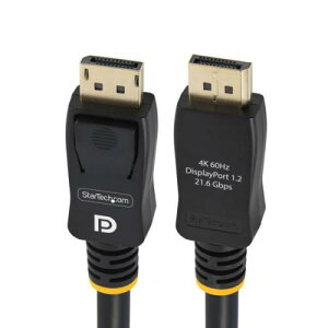 StarTech.com DISPLPORT15L10PK DisplayPort 1.2 �P�[�u��/4.6m/10�{����/4K60Hz/VESA/DP�I�X - DP�I�X/�u���b�N