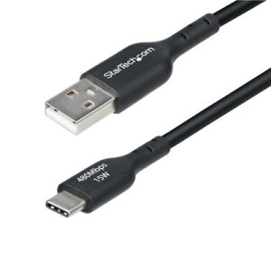 StarTech.com USB2AC15CMBK USB 2.0 Type-A - Type-CP[u/15cm/3A 15W/ubN/USB[dΉ [dR[h
