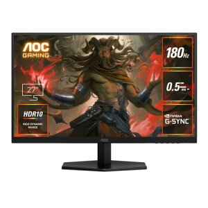 AOC Q27G40E/11 Q[~OtfBXvC 27^/2560×1440/HDMIADisplayPort/ubN/Xs[J[FȂ/180Hz