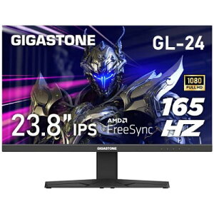 Gigastone GJGL-24FF3-238 Q[~Oj^[ 23.8^/1920×1080/HDMIADP/ubN/Xs[J[F/IPSpl/178x/Lp/𑜓x/tHD/165Hz/u[Cgy/t[X