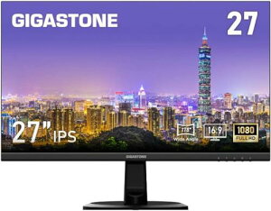 Gigastone GJLM-27FF2-270 �t�����j�^�[ 27�^/1920×1080/HDMI�AVGA/�X�s�[�J�[�F����/�L����pIPS�p�l��/178�x/���𑜓x/�f�B�X�v���C/�t��HD/75Hz/�u���[���C�g�y��/�t���b�J�[�t���[/�t���[�����X