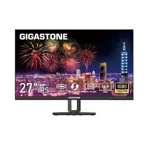 Gigastone GJLM-27FF5H-270 IPS�t�����j�^�[ 27�^/1920×1080/HDMI�EUSB Type-C�EDP���͒[�q/�u���b�N/�����X�s�[�J�[����/100Hz/178�x/�L����p/���𑜓x/�t��HD