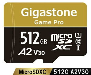 Gigastone GJMX-512GBA2V30 Game ProV[Y microSDXCJ[h 256GB Class10 UHS-I U3 V30 A2 A_v^t őǍ100MB/s ő发80MB/s