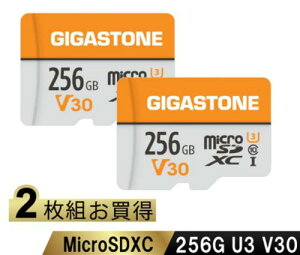 Gigastone GJMXR-OG256GV30-2PK microSDXCJ[h 256GB 2Zbg SDJ[hP[Xt UHS-I U1 V30 Class10 őǂݎ葬x100MB/s rfI^ ჌tJ X}z f[^ۑ h[