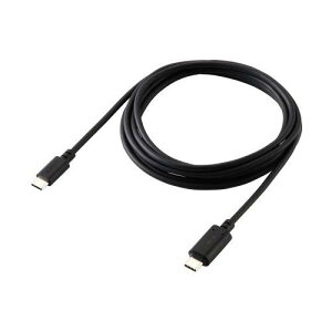 ELECOM MPA-CCMA20BK USB Type-C to USB Type-C�P�[�u��/���E���}�O�l�b�g/�ő�60W/�u���[�J�[����/2.0m/�u���b�N