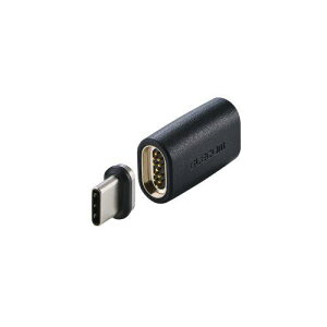 ELECOM MPA-CMAADBK USB Type-C�A�_�v�^/���E���}�O�l�b�g/�X�g���[�g/�ő�100W/�u���[�J�[����/�u���b�N