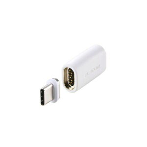 ELECOM MPA-CMAADWH USB Type-C�A�_�v�^/���E���}�O�l�b�g/�X�g���[�g/�ő�100W/�u���[�J�[����/�z���C�g
