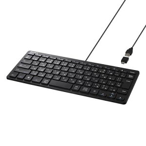 BUFFALO BSKBUC310BK Type-CϊA_v^t L USBڑ~jL[{[h ubN