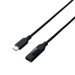 ELECOM MPA-CCWE10BK USB Type-C to Type-C�����P�[�u��/�X�^���_�[�h/�d�̓f�B�X�v���C�t/USB Power Delivery�Ή�/�ő�240W/1.0m/�u���b�N
