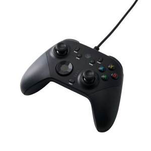 ELECOM JC-GP60XVBK �Q�[���p�b�h/�L��/XInput/DirectInput/Xbox�n�z�u/�z�[���G�t�F�N�g/�w�ʃ{�^������/15�{�^��/�u���b�N