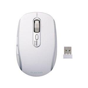ELECOM M-PN10MBMSWH �}�E�X/Precisionist/����2.4GHz/Bluetooth/�}���`�y�A�����O/�[�d��/M�T�C�Y/�É�/�`���g�z�C�[���t/�z���C�g
