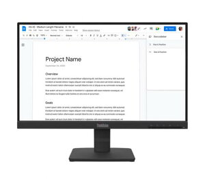 ���m�{ 64CBKAR6JP ThinkVision S22-4e (21.5�^���C�h�t���f�B�X�v���C/1920×1080/VGA�AHDMI/�u���b�N/�X�s�[�J�[�F�Ȃ�/3�N�ԃt���ۏ�/�L����pIPS�p�l���̗p)