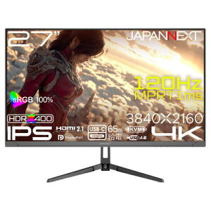 �y�@�l�l������zJAPANNEXT JN-i27G120U2-C6 �Q�[�~���O�t���f�B�X�v���C 27�^/3840×2160/HDMI×2�ADP×1�AUSB-C×1/�u���b�N/�X�s�[�J�[�L/2�N�ۏ�