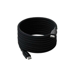 ELECOM MPA-CCTMG20BK USB Type-C to USB Type-C�P�[�u��/�܂Ƃ܂�}�O�l�b�g/�i�C�������b�V��/USB Power Delivery�Ή�/�ő�60W/2.0m/�u���b�N