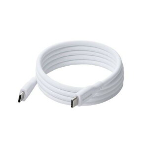 ELECOM MPA-CCTMGS10WH USB Type-C to USB Type-C�P�[�u��/�܂Ƃ܂�}�O�l�b�g/�V���R��/USB Power Delivery�Ή�/�ő�60W/1.0m/�z���C�g