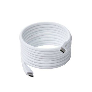 ELECOM MPA-CCTMGS20WH USB Type-C to USB Type-C�P�[�u��/�܂Ƃ܂�}�O�l�b�g/�V���R��/USB Power Delivery�Ή�/�ő�60W/2.0m/�z���C�g