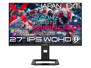 �y�@�l�l������zJAPANNEXT JN-IPSM27G240Q-HSP �Q�[�~���O�t���f�B�X�v���C 27�^/2560×1440/HDMI×2�ADP×1/�u���b�N/�X�s�[�J�[��/2�N�ۏ�