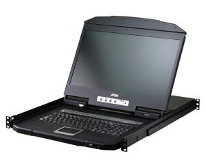 ATEN CL3708INWJJL 18.5�C���`LCD���� 8�|�[�g USB HDMI IP-KVM�h�����[�i1���[�J��/�����[�g�A�N�Z�X���L�A���C�h�X�N���[���Ή��j