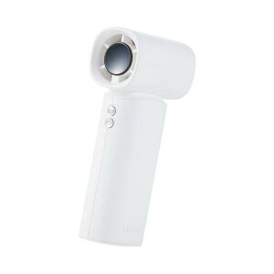 ELECOM FAN-U265WH �n���f�B�t�@��/�i�g���E���C�I���d�r/100�i�K����/�R���p�N�g���f��/�X�g���b�v�t/USB Type-C�[�d/�z���C�g
