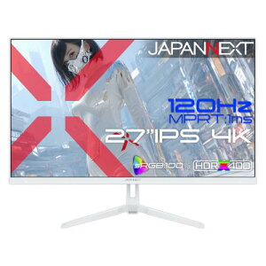 �y�@�l�l������zJAPANNEXT JN-i27G120U2-W �Q�[�~���O�t���f�B�X�v���C 27�^/3840×2160/HDMI×2�ADP×2/�z���C�g/�X�s�[�J�[�L/2�N�ۏ�