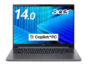Acer(�G�C�T�[) TMX414-51-H53Y Acer TravelMate X4 14 AI (Core Ultra 5�v���Z�b�T�[ 228V/32GB/SSD�E512GB/���w�h���C�u�Ȃ�/Win11Pro64/Office�Ȃ�/14�^/Copilot+PC)
