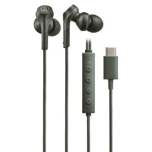 �I�[�f�B�I�e�N�j�J ATH-CKS330NC GR �C���z�� �w�b�h�Z�b�g �m�C�Y�L�����Z�����O�@�\���� USB Type-C�p �}�C�N�t�� �O���[��