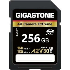 Gigastone GJSX-256GBA2V30 Gigastone SD card 256GB UHS-1U3 V30 A2�X�y�b�N SD�J�[�h �ő�ǂݎ�葬�x160MB/s 4K�r�f�I�B�e�Ή� Cemera Extreme �M�K�X�g�[��