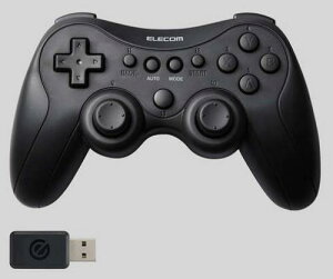 ELECOM JC-GP40SBK �Q�[���p�b�h/�����E�L��/XInput/DirectInput/PS�n�z�u/�[�d��/13�{�^��/�u���b�N
