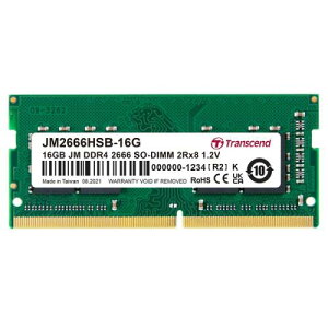 Transcend JM2666HSB-16G PC4-21300 (DDR4-2666) �Ή� 260�s�� CL19 1.2V DDR4 SO-DIMM 16GB