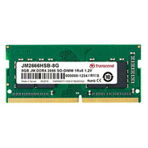 Transcend JM2666HSB-8G 8GB JM DDR4 2666 SO-DIMM 1Rx8 1Gx8 CL19 1.2V