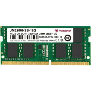 Transcend JM3200HSB-16G PC4-25600 (DDR4-3200) �Ή� 260�s�� CL22 1.2V DDR4 SO-DIMM 16GB