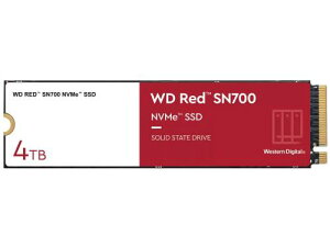 WesternDigital 0718037-891422 WD Red SN700�V���[�Y NVMe�ڑ� M.2 2280 SSD 4TB 5�N�ۏ� WDS400T1R0C