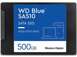 WesternDigital 0718037-884639 WD Blue SA510 SATA�ڑ� 2.5�C���`SSD 500GB 5�N�ۏ� WDS500G3B0A