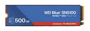 WesternDigital 0718037-906287 WD Blue SN5100 �V���[�Y ���C���X�g���[�����f�� M.2 PCIe Gen4x4 NVMe �ڑ�SSD (500GB) WDS500G5B0E
