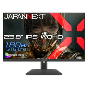 �y�@�l�l������zJAPANNEXT JN-IPS238G180Q2 �Q�[�~���O�t���f�B�X�v���C 23.8�^/2560×1440/HDMI×2�ADP×1/�u���b�N/�X�s�[�J�[��/2�N�ۏ�