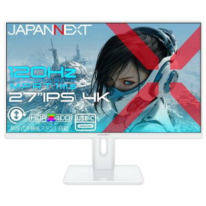 �y�@�l�l������zJAPANNEXT JN-Ei27G120U2-HSPC6-W �Q�[�~���O�t���f�B�X�v���C 27�^/3840×2160/HDMI×2�ADP×1�AUSB-C×1/�z���C�g/�X�s�[�J�[�L/2�N�ۏ�
