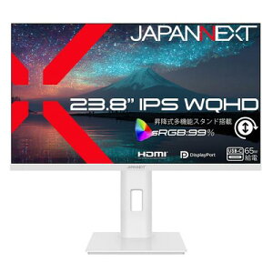 �y�@�l�l������zJAPANNEXT JN-IPS238Q-HSPC6-W �t���f�B�X�v���C 23.8�^/2560×1440/HDMI×1�ADP×1�AUSB-C×1/�z���C�g/�X�s�[�J�[�L/2�N�ۏ�