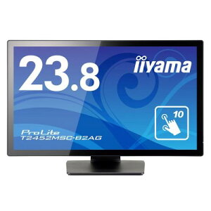 iiyama T2452MSC-B2AG �Ód�e�ʕ����^�b�`�p�l���f�B�X�v���C 23.8�^/1920×1080/HDMI�ADisplayPort/�u���b�N/�X�s�[�J�[����/IPS�����p�l��/���~/3�N�ۏ�