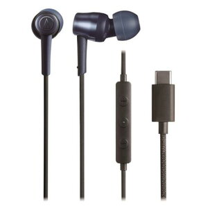 �I�[�f�B�I�e�N�j�J ATH-CKD30C BL USB Type-C�p�J�i���^�C���z�� �}�C�N�t�� �L�� 1.2m �u���[