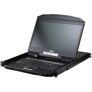ATEN CL3716NWJJS 18.5�C���`LCD���� 16�|�[�g USB HDMI KVM�h�����[�iFHD�Ή��j/�V���[�g���[��