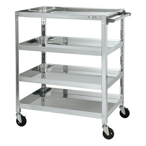 【法人様宛限定】サカエ SAS4-90114NU ステンレススーパーワゴン(ねじ込み式)SUS430